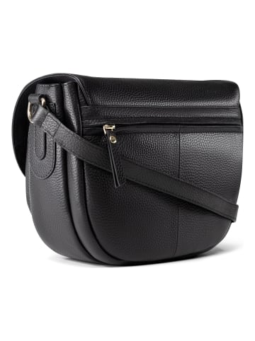 Lazarotti Bologna Leather XL Umhängetasche Leder 27 cm in black