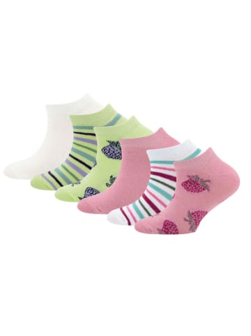 ewers 6er-Set Socken 6er Pack Beeren in altrosa-latte