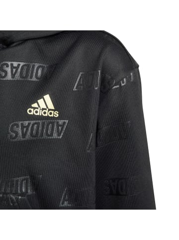 Adidas Sportswear Hoodie BLUV Q4 in black-gold mt