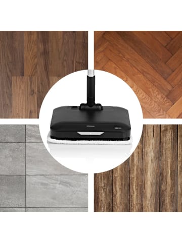 N8WERK Akku-Vibrationsmopp 11,1V schwarz Schwarz