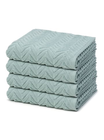 Ross 4 X Handtuch im Set Sensual Skin Zopf in Jade