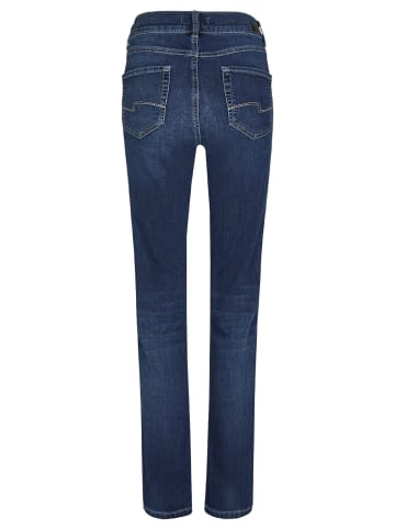 ANGELS  Straight-Leg Jeans Jeans Cici mit Sweat Denim in Jerseyoptik in dunkelblau