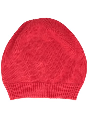 BREITER Sommer-Strickmütze in rot