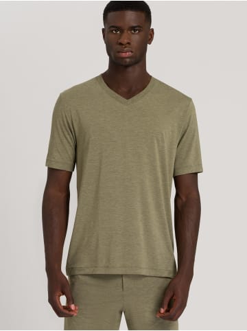 Hanro V-Shirt Casuals in moss melange