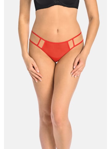 Teyli Mesh-Tanga mit Riemen für Damen Thongs spy in rot