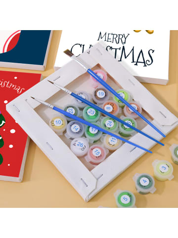 ARTNANAS Mini Malen nach Zahlen 6er Set-"Weihnachtszauber"