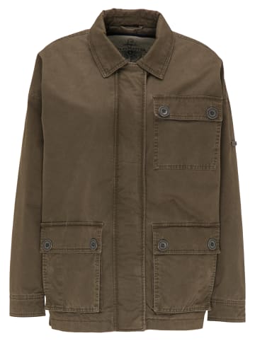 DreiMaster Vintage Leichte Jacke in Militär Oliv