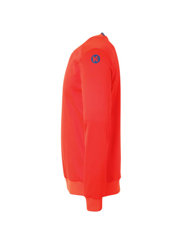 Kempa Langarmshirt PLAYER TRAINING TOP Kids in fluo rot/ice grau