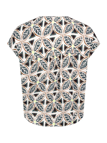 CARTOON Schlupfbluse mit V-Ausschnitt in Nature/Grey