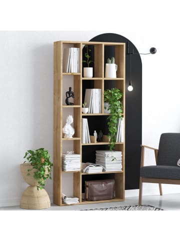 CALICOSY Bücherregal DEMIOS in Trinken - (W) 75 x (H) 170 x (L) 18 cm