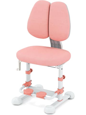 COSTWAY Schreibtischstuhl Kinder in Rosa