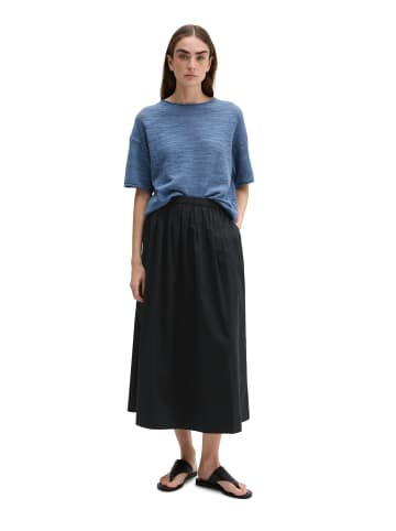 Marc O'Polo Slub-Kurzarm-Pullover loose in Provincial Blue