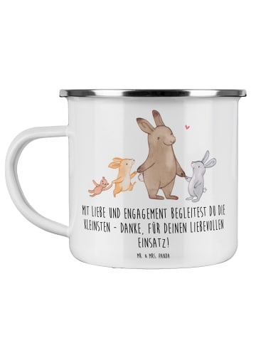 Mr. & Mrs. Panda Becher Liebevolle Erzieher mit Spruch in Weiß