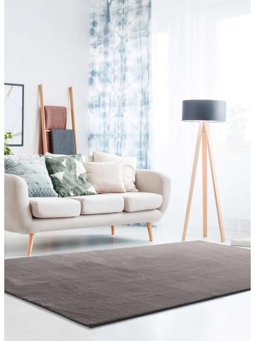 Atticgo Waschbarer Hochflor-Teppich LOFT in anthrazit