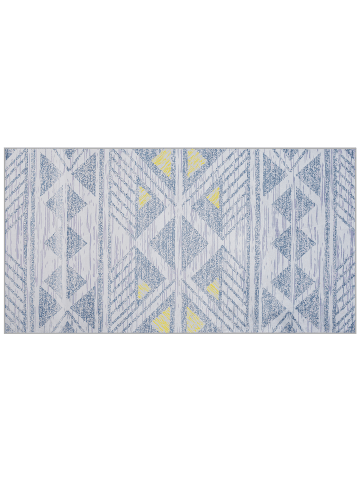 Beliani Kurzflor KARGI in Grau/Gelb - (W) 80 x (H) 1 x (L) 150 cm