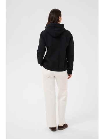 Kaffe Sweatshirt KAliddy Loose fit in Black W/ White Heart