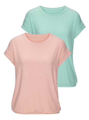 Vivance by Lascana Kurzarmshirt in mint. peach