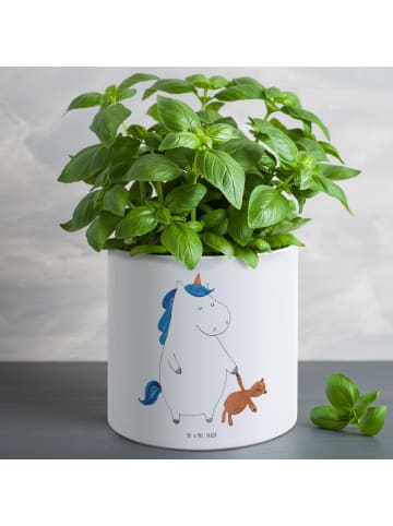 Mr. & Mrs. Panda Blumentopf Groß Einhorn Teddy ohne Spruch in Weiß