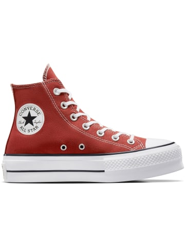 Converse Sneaker CTAS Lift Platform in ritual red-white-black