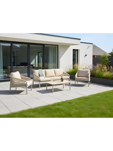 Beliani 4-tlg Sitzgruppe MURATO in Beige