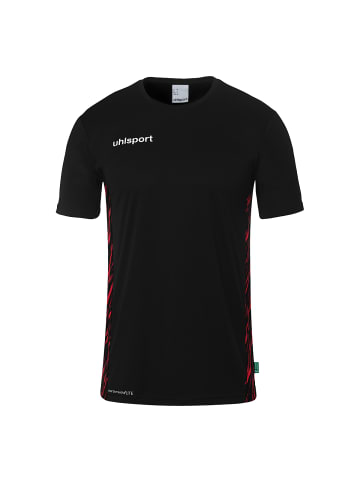 uhlsport  Trainings-T-Shirt Progressive 28 Poly in schwarz/rot