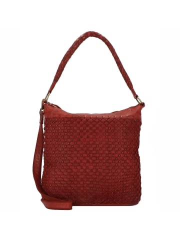 Greenland Nature Femi & Nine Schultertasche Leder 39 cm red