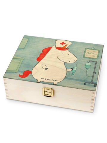 Mr. & Mrs. Panda Teebeutelbox Einhorn Krankenschwester Design oh... in Weiß