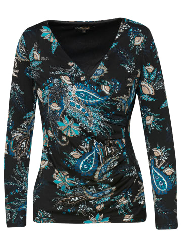 KOROSHI Langarm-T-Shirt in blau