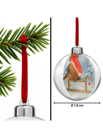 Mr. & Mrs. Panda Christbaumschmuck Rotkehlchen Schlitten Design ... in Weiß