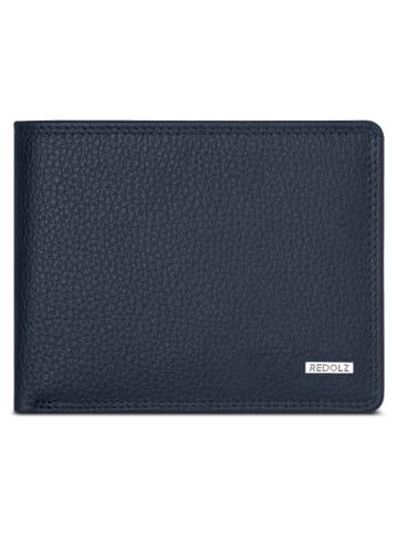 Redolz Leather Essentials QF Geldbörse RFID Leder 11,5 cm in navy