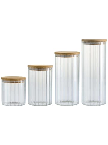 Ritzenhoff & Breker 4er Set Vorratsgläser-Set Linea in transparent