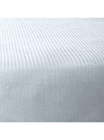 Erwin Müller Seersucker Spannbettlaken 2er-Pack Wertingen in silber