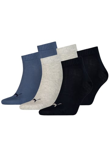 Puma Socken PUMA UNISEX QUARTER PLAIN 3P in 532 - navy/grey/nightshadow b