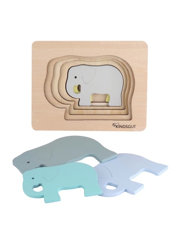 Kindsgut  Tier-Puzzle aus Holz in Elefanten-Design