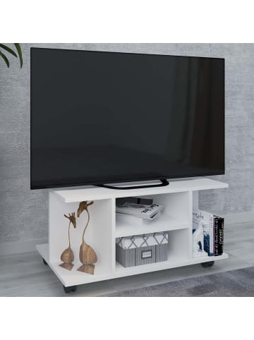 ebuy24 TV Tisch Findalo  Weiß 80 x 40 cm