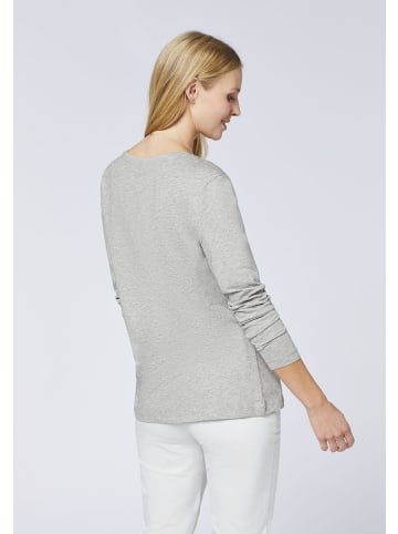 Polo Sylt T-Shirt im Label-Design in Grau