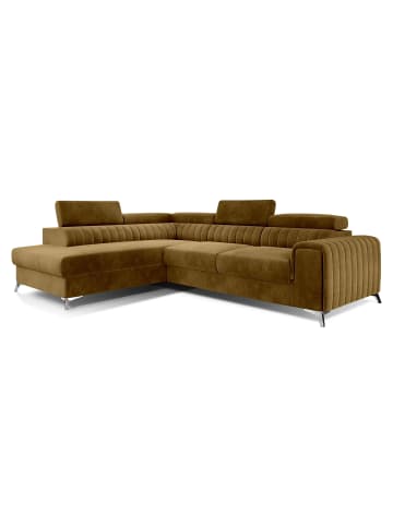 MF Design Lauryn Recamiere Links in Senfgelb -  (L) 205 x (B) 278 x (H) 92 cm