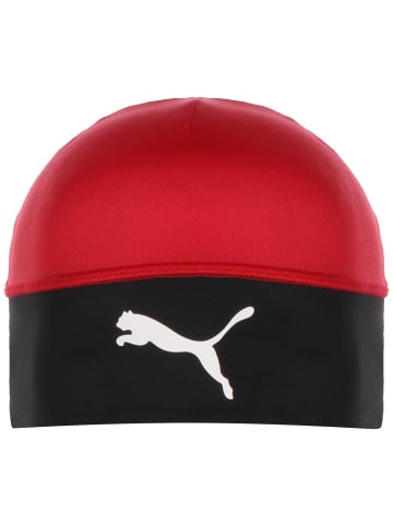 Puma Beanie teamLIGA in rot / schwarz