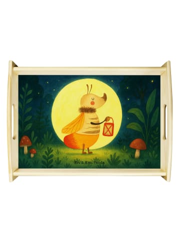 Mr. & Mrs. Panda Tablett Glühwürmchen Design ohne Spruch in Weiß