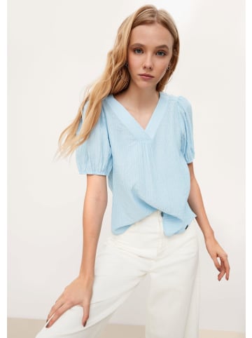 QS Bluse in 5330_himmelblau