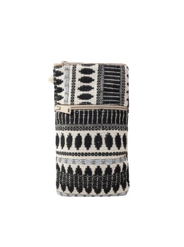 IZIA Damen Phone Bag in Schwarz Wollweiss