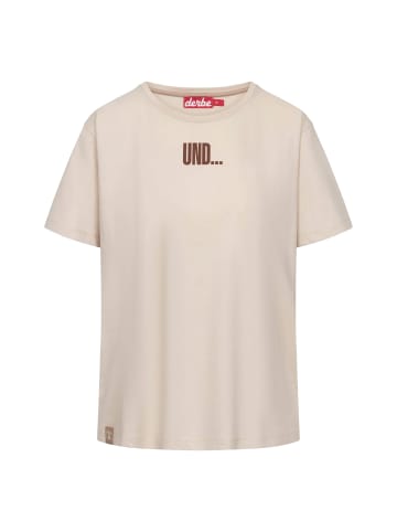 Derbe T-Shirt Und Tschüss in Beige