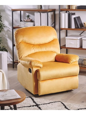 Beliani Sessel ESLOV in Gelb/Schwarz - (W) 85 x (H) 103 x (L) 90 cm