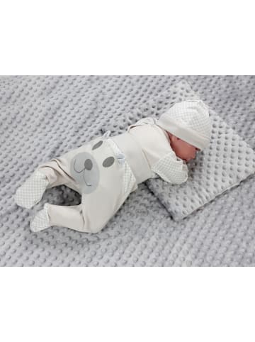 TupTam Baby Body Strampelhose Mütze Bekleidungsset in beige