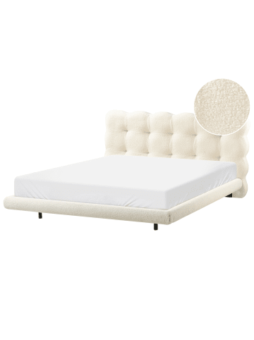 Beliani 2-tlg Doppelbett SOULISSE in Weiß/Schwarz