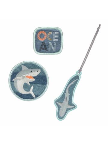 Lässig Lässig Anhänger & Patches - Schul Set Unique, Shark (Ocean Edition)