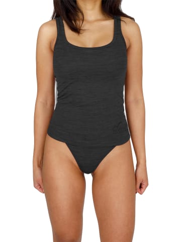 Normani Outdoor Sports Damen Merino Tanktop Quilpie in Anthrazit