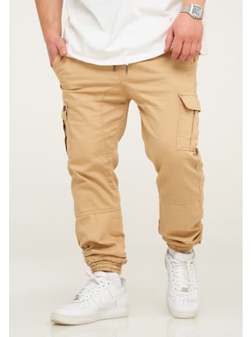 SOUL STAR Cargohose - MPQUITO Jogger-Hose Jeanshose Stoffhose in Beige