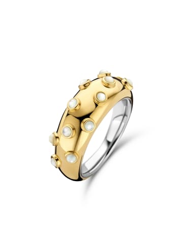 Ti Sento Milano Ring "mit Perlmutt bicolor vergoldet 12251MW" in Silber