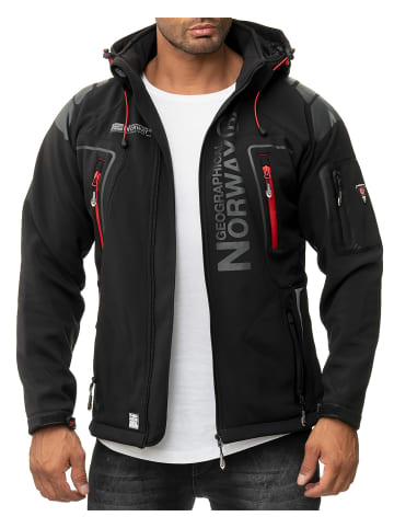 Geographical Norway Herren Regular Fit Jacke  in Black